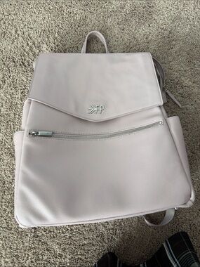 Freshly Picked Pale Pink Leather Diaper Bag Backpack - Women's Bag